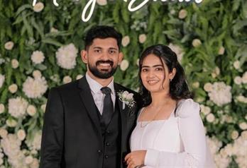 Wedding photos of Sneha Siby and Neeraj Jojo.